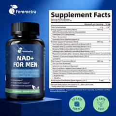 Femmetra non-GMO label highlights clean, high-quality ingredients.