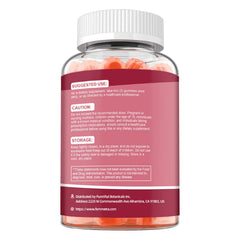 Vegan and gluten-free icons appear on the bottle for dietary compatibility.