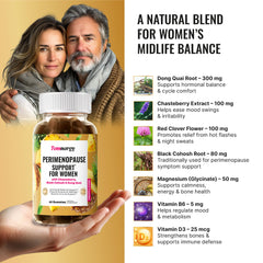 Femnergy Gummies with vegan pectin base offer gentle, plant-based texture for daily use.