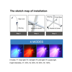 Fencia teeth whitening four modes display with customizable settings.