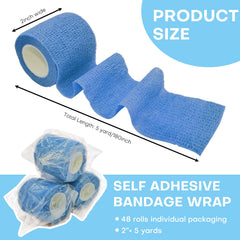 Fenhupe elastic breathable cohesive bandage wrap for wrist and ankle with secure fit