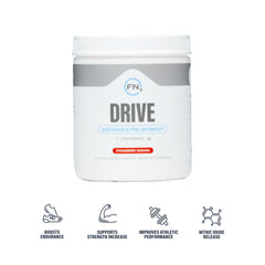 Fenix Nutrition Drive Endurance strawberry banana powder adds refreshing flavor for endurance.
