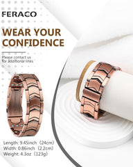 Feraco men's fashion bracelet combines sleek design with durable construction.