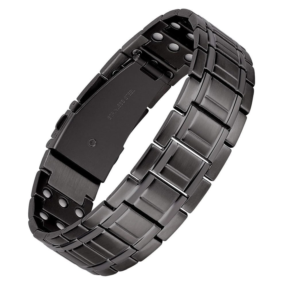 Feraco 3x titanium steel bracelet with 3500-gauss magnets for daily wear