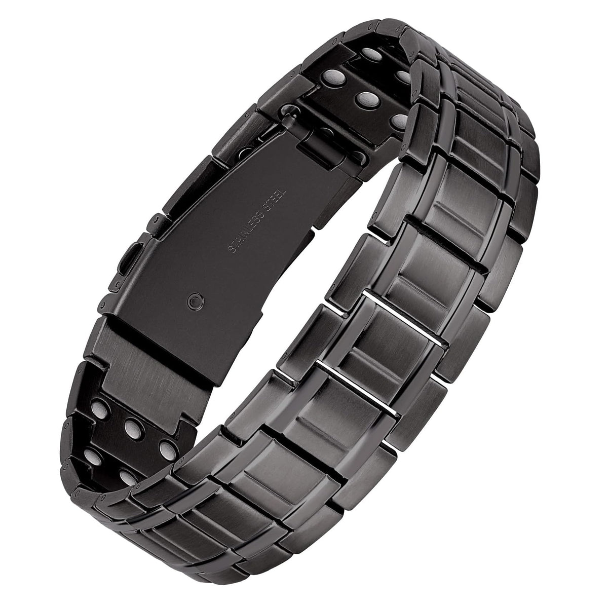 Feraco 3x titanium steel bracelet with 3500-gauss magnets for daily wear