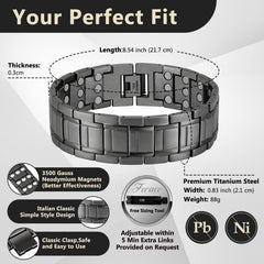 Feraco adjustable sizing tool demonstrates easy fit.