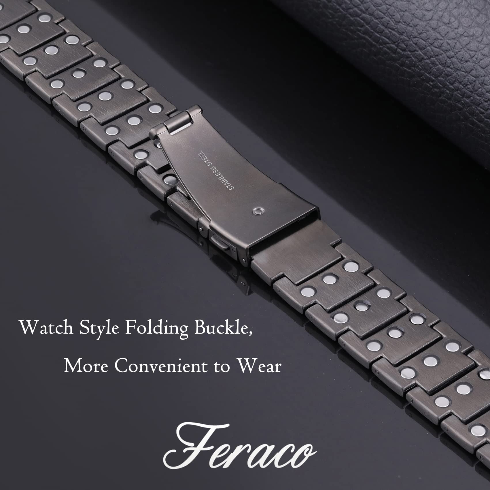 Feraco adjustable sizing tool included for a perfect fit