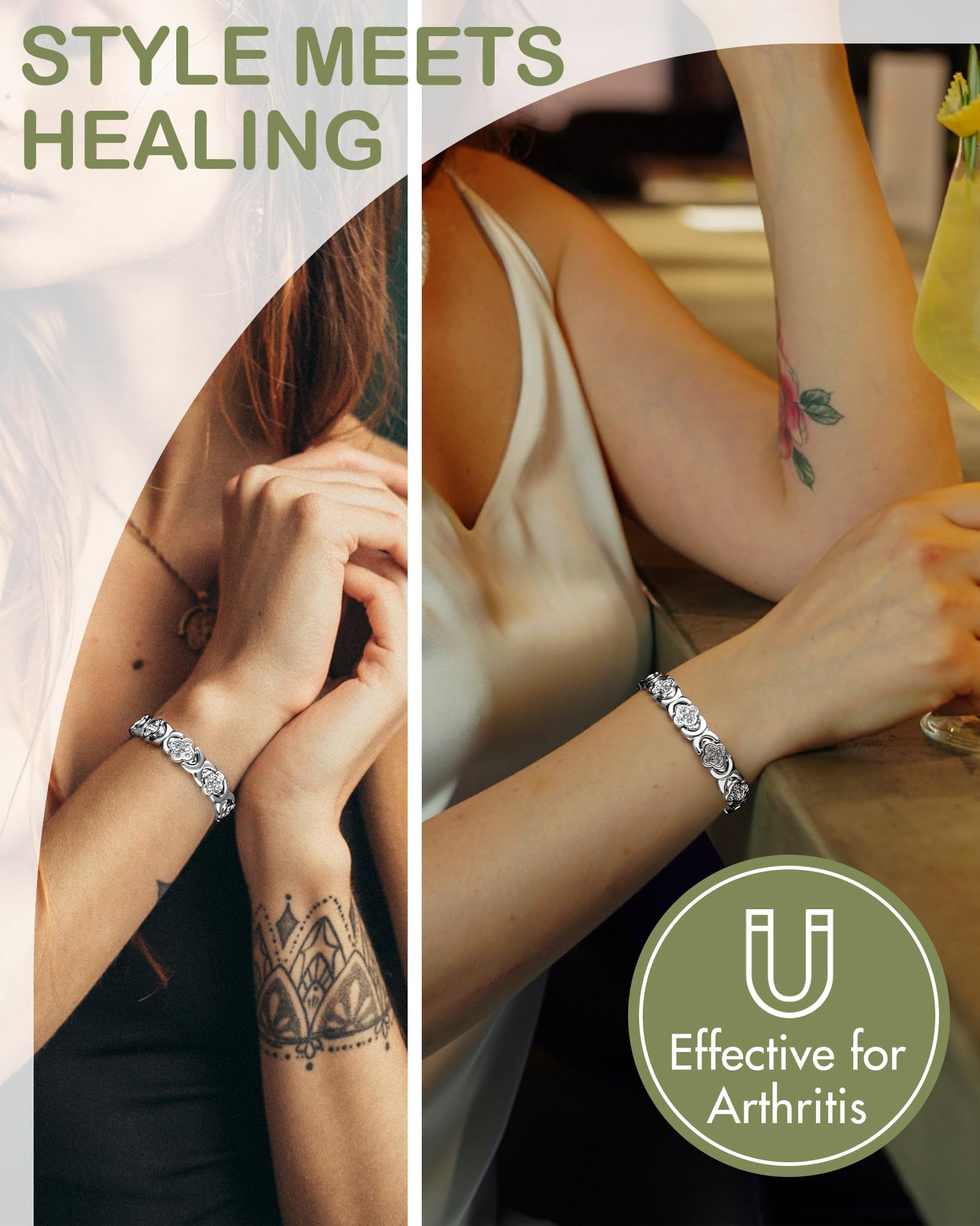 Feraco Folding clasp on the bracelet for easy on-off and secure wear.