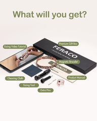 Feraco Cleaning Cloth included for easy care and shine maintenance.