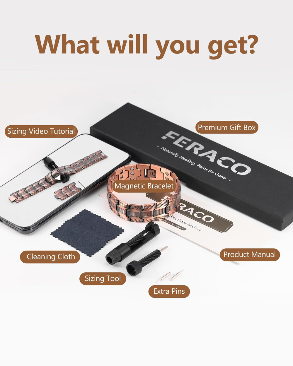 Feraco brand logo detail signifies quality craftsmanship