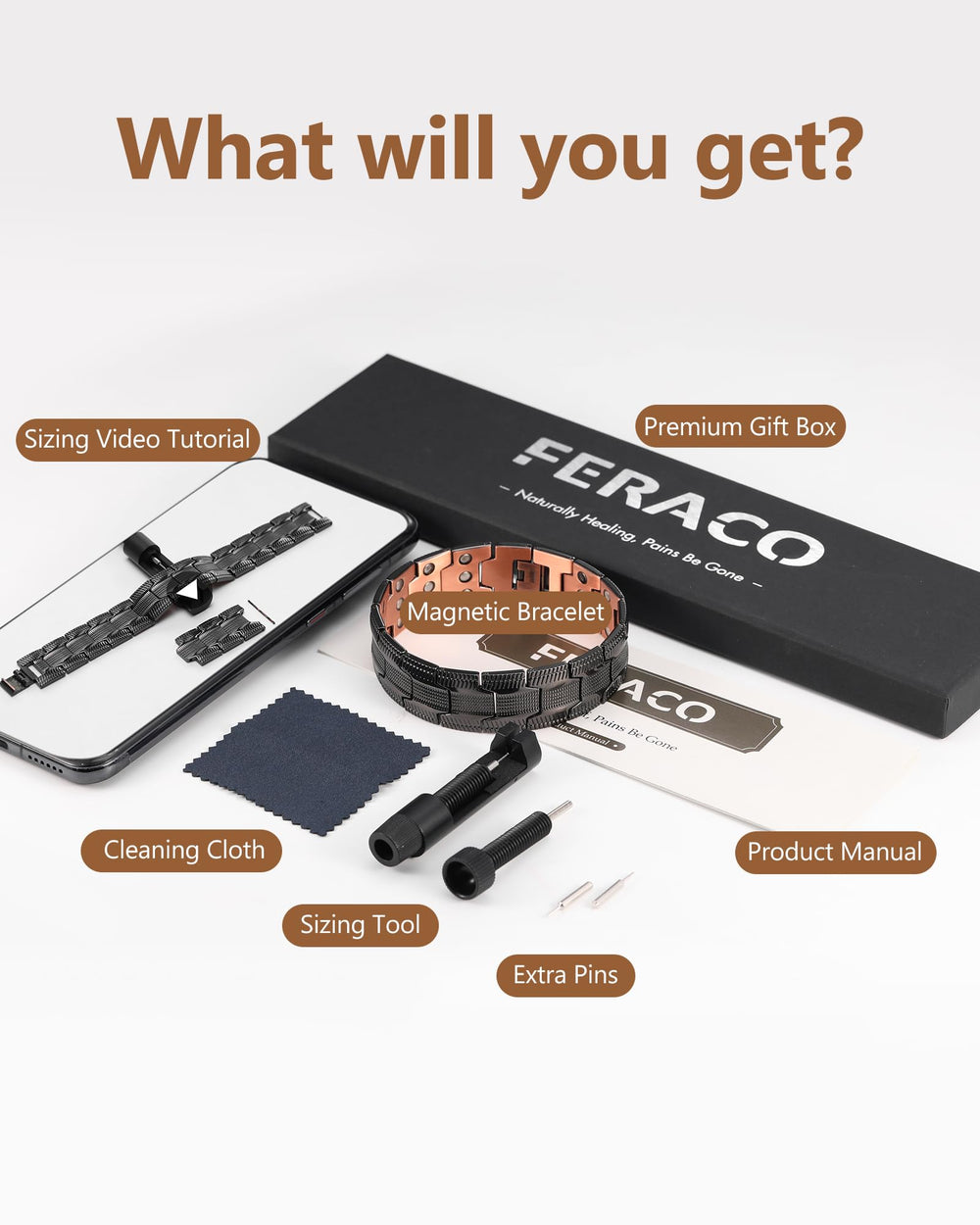 Feraco copper bracelet designed for daily wear