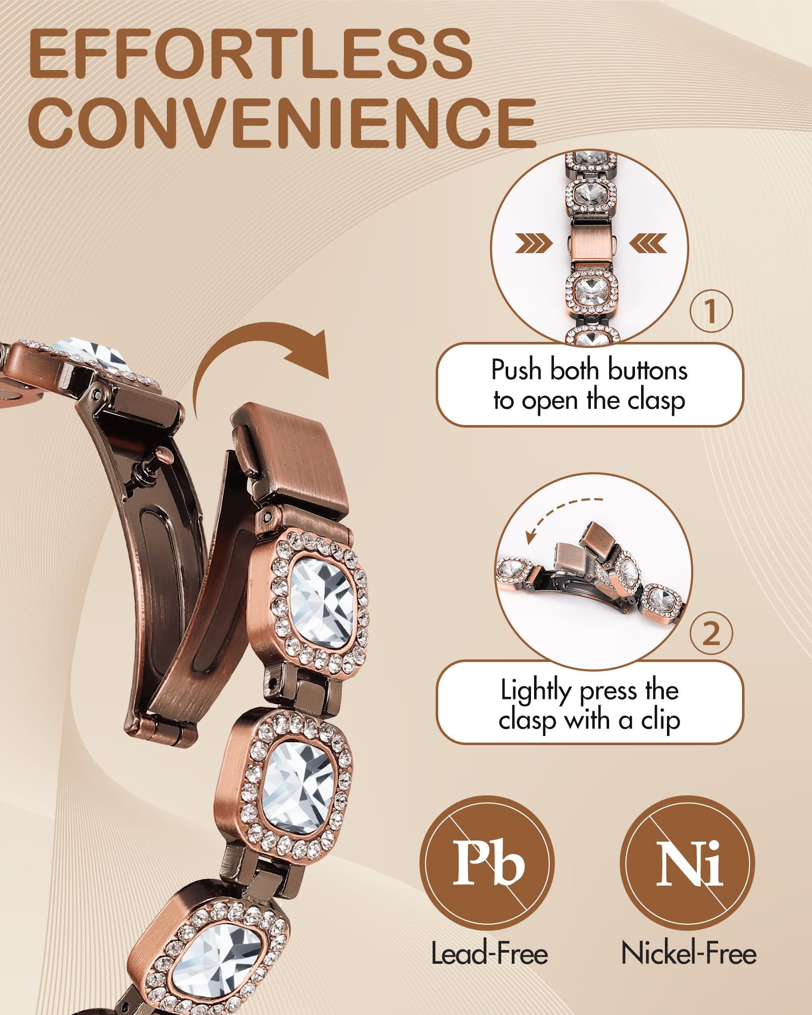 Elegant gift box presentation for Feraco bracelet as a ready gift