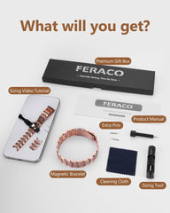 Feraco copper bracelet men fashion accessory: versatile for casual and formal looks.