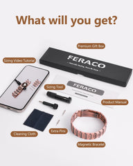 Feraco copper bracelet on wrist demonstrates timeless style.