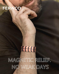 Feraco copper bracelet sizing tool for easy, adjustable fit.