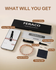 Feraco copper bracelet radiant finish and shine for premium look