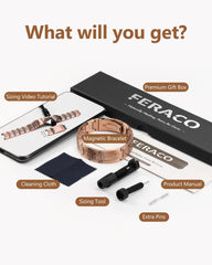 Feraco bracelet in gift box demonstrates elegant style for him.