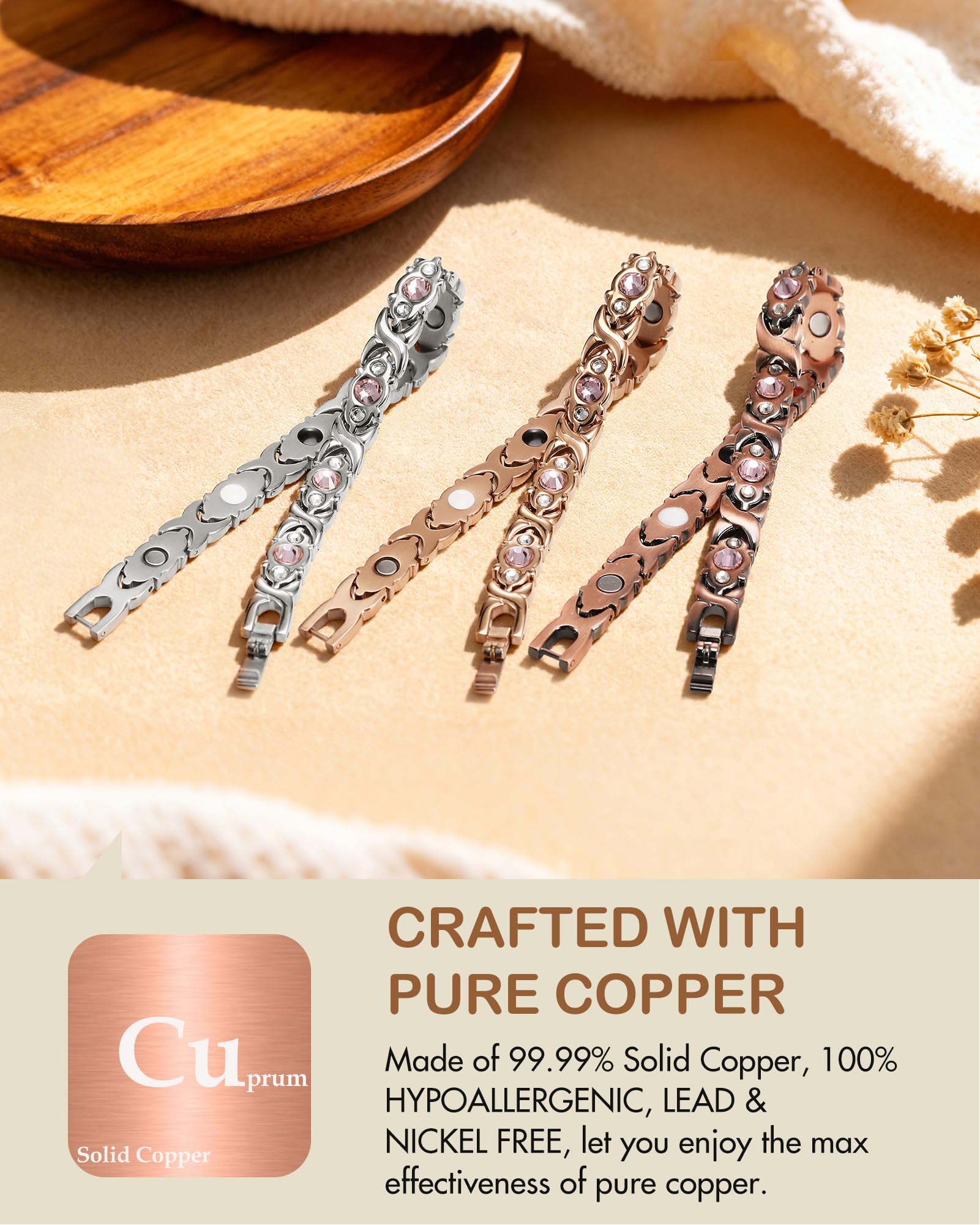 Feraco cubic zirconia accented bracelet adds subtle sparkle to outfits.