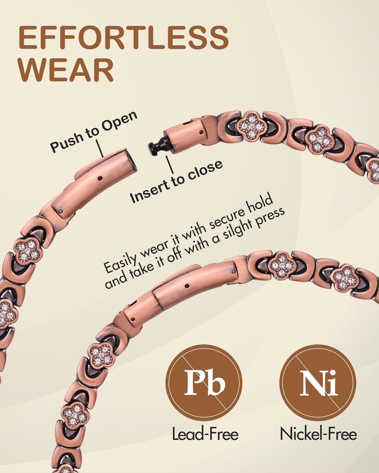 Feraco cubic zirconia sparkle detail enhances everyday elegance