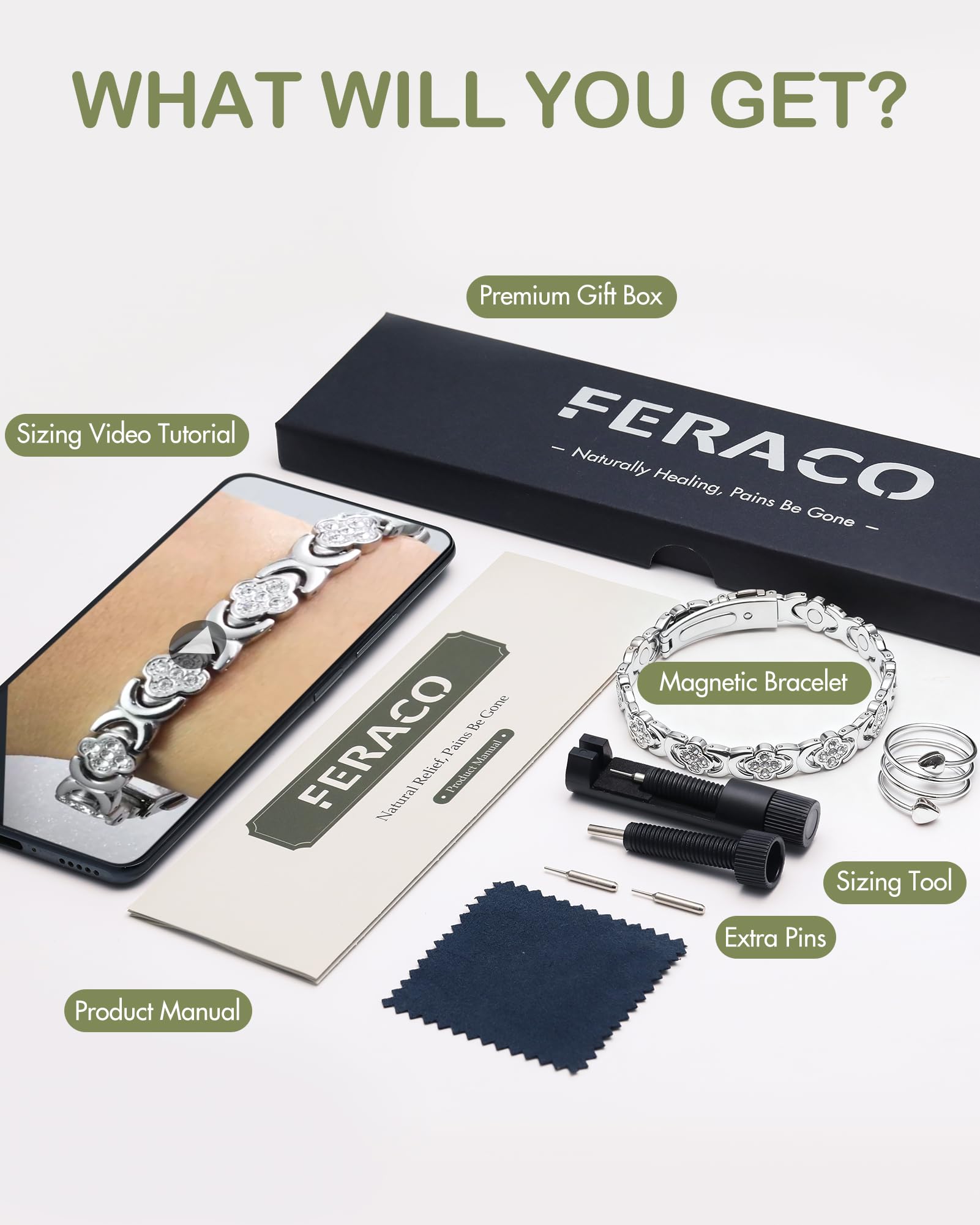 Feraco elegant gift box presentation for gifting the set