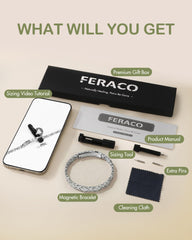 Feraco four-leaf clover design blends luck symbolism with elegant charm.