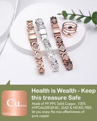 Feraco Four-Leaf Clover Infinity Symbol design blends luck with love.