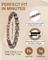 Feraco gift box with sizing tool makes this bracelet a ready gift option.