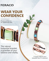 Feraco hypoallergenic copper bracelet free from lead and nickel for comfort