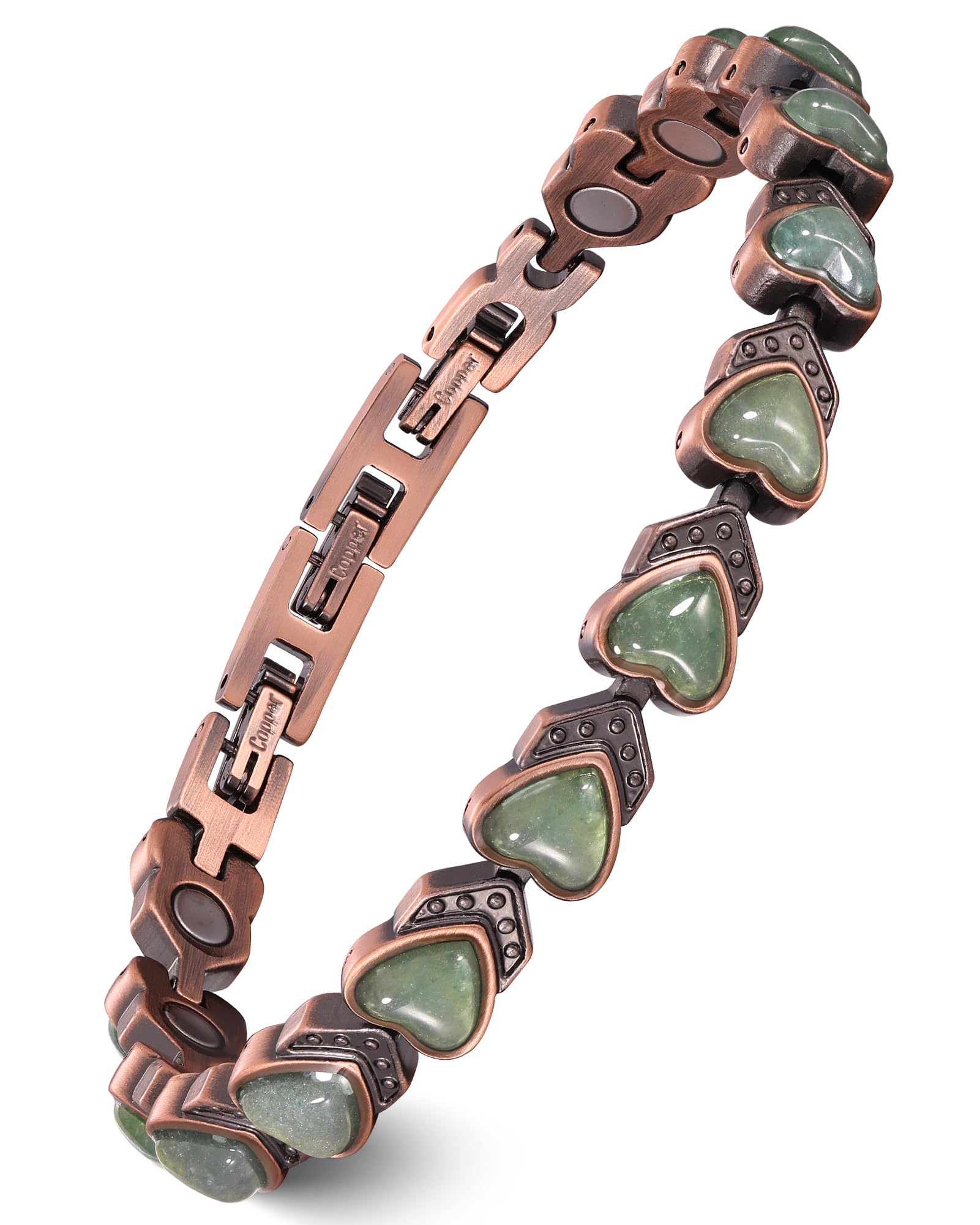 Feraco infinity symbol pure copper bracelet showcasing timeless elegance for daily wear.