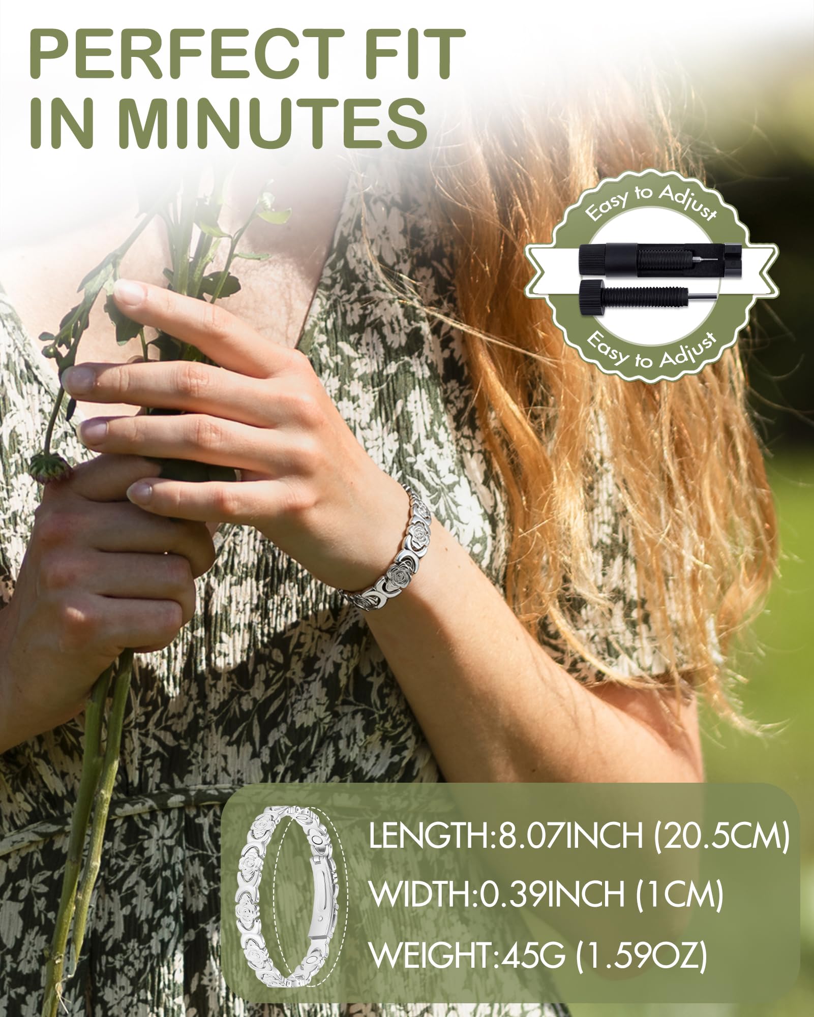 Feraco Lightweight daily-wear bracelet suitable for work and weekends