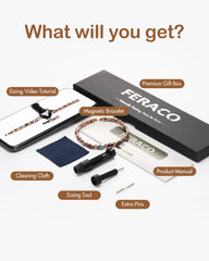 Feraco lightweight, waterproof copper bracelet ideal for all-day wear.