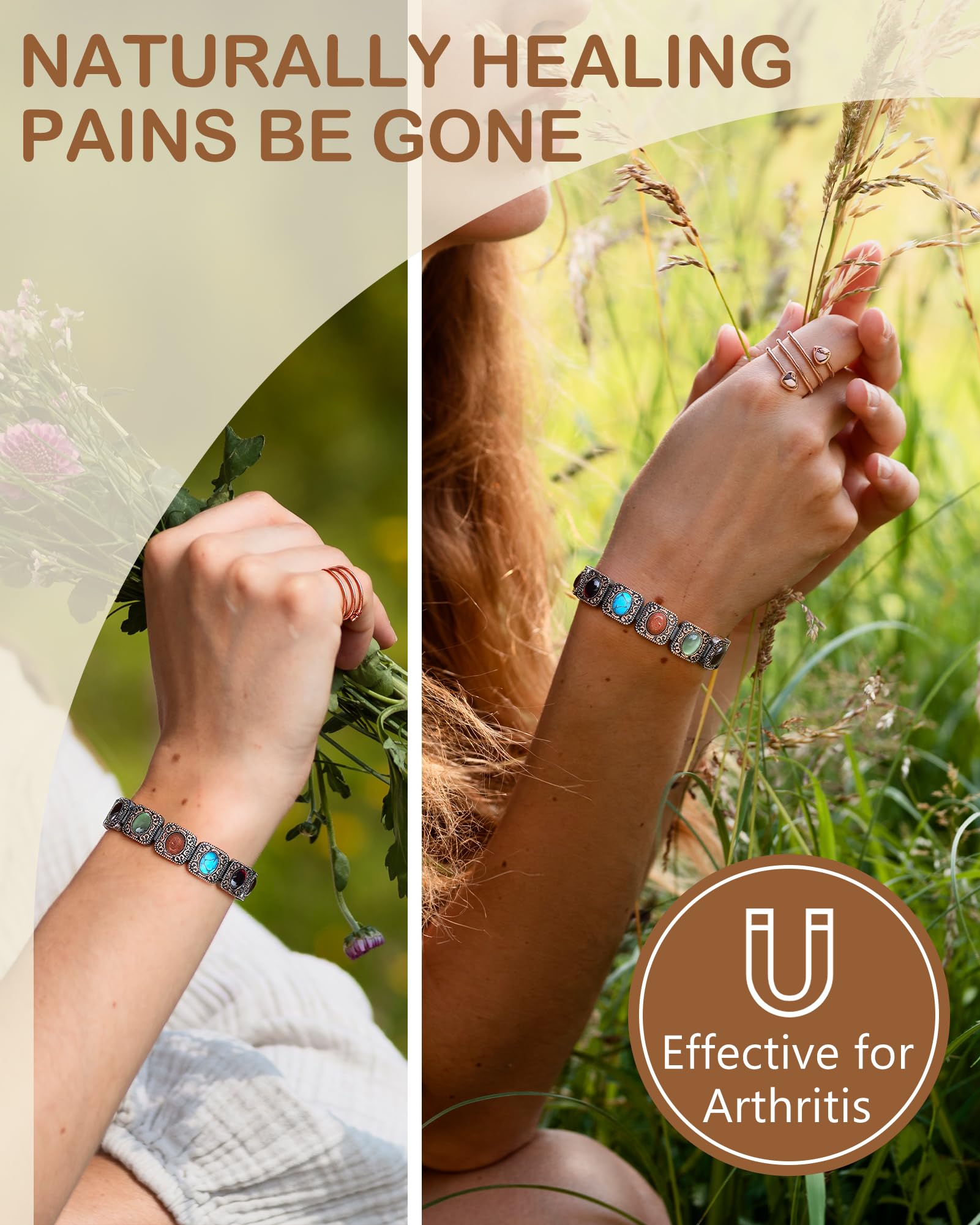 Feraco bracelet is lightweight and waterproof for all-day wear.