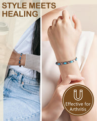 Feraco 3800 Gauss magnets embedded in copper bracelet for daily support.