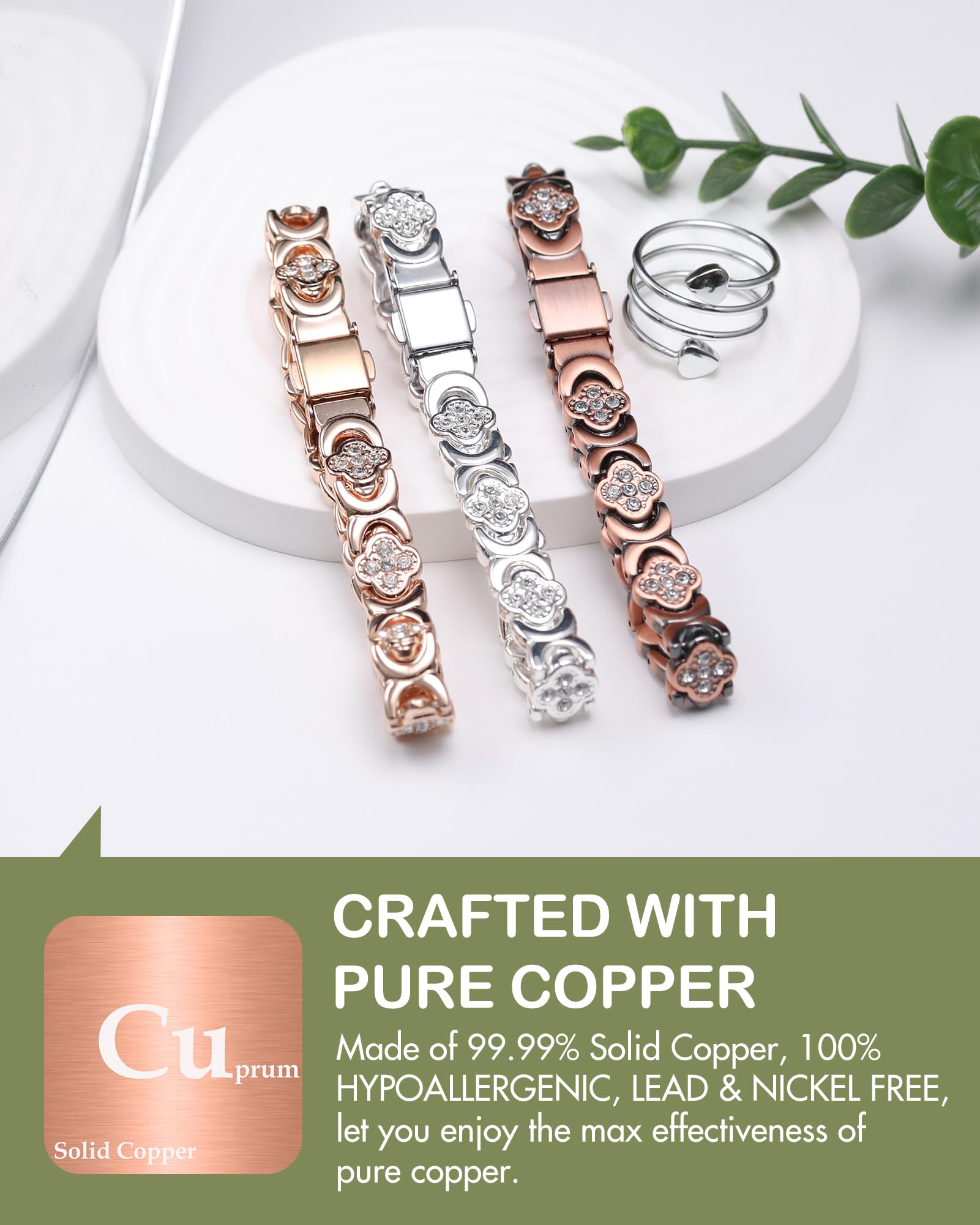 Feraco magnetic bracelet featuring neodymium magnets for everyday wear