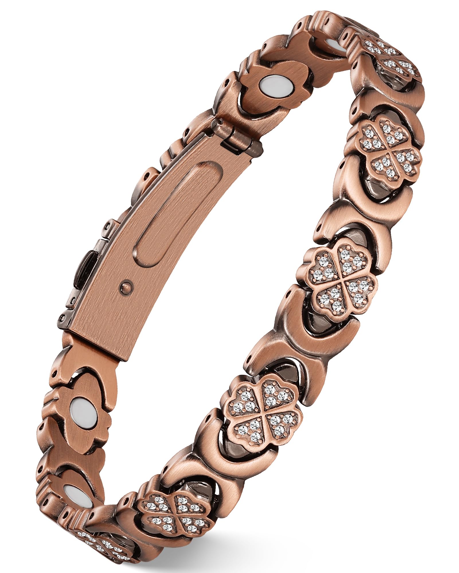 Feraco Pure Copper Bracelet close-up highlighting refined craftsmanship and shine.