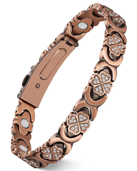 Feraco Pure Copper Bracelet close-up highlighting refined craftsmanship and shine.