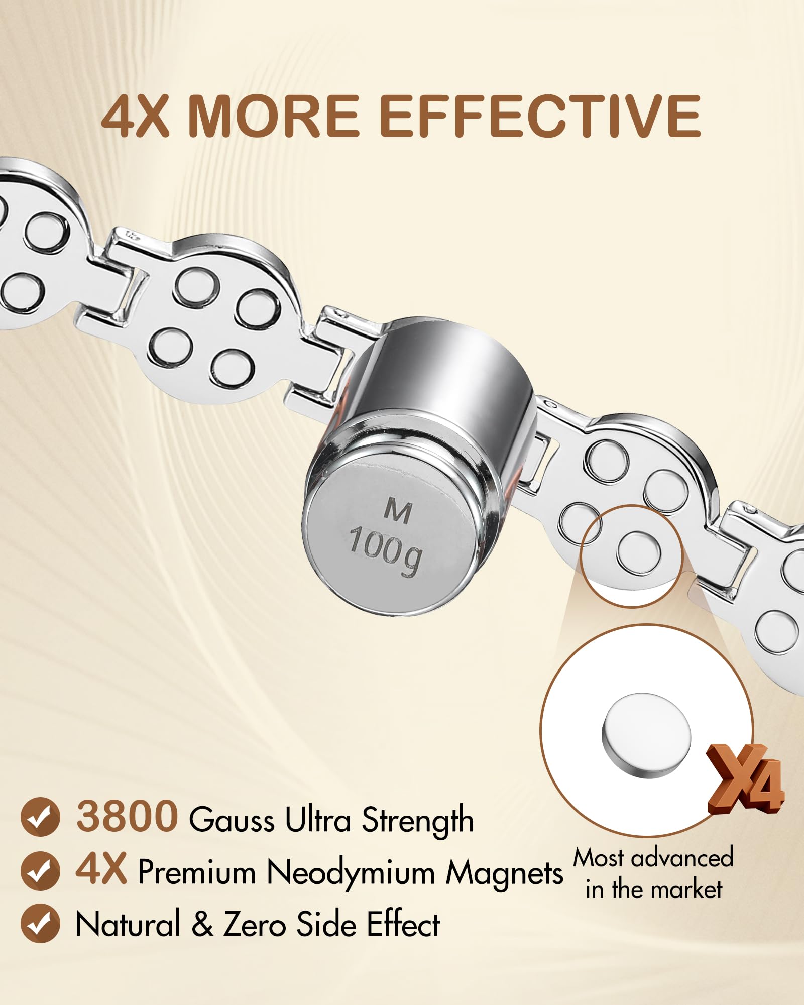 Feraco folding clasp design for easy wear and secure closure