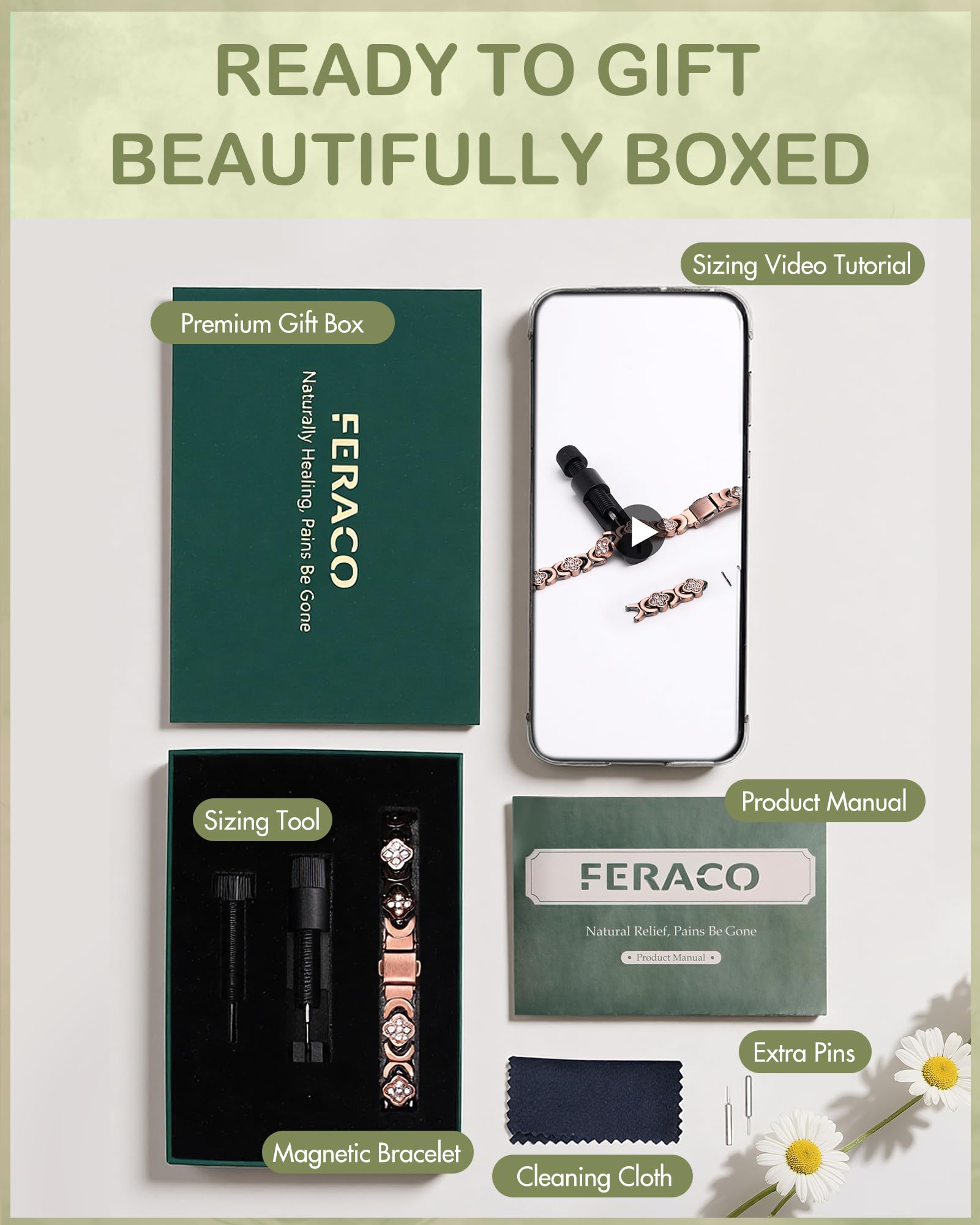 Feraco gift box presentation ideal for birthdays and anniversaries