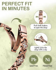 Feraco hypoallergenic copper design designed for comfortable all-day wear