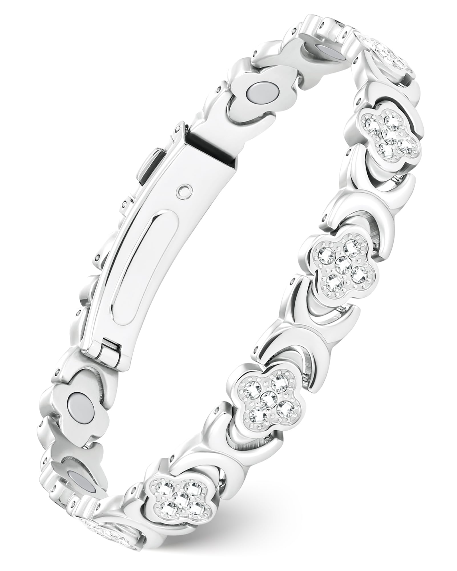 Feraco Pure Copper Bracelet with infinity-clover detail for daily elegance.
