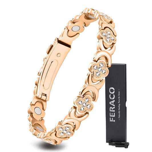 Feraco copper bracelet for women, front view with timeless elegance for daily wear