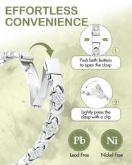 Feraco sizing tool included for precise bracelet fit