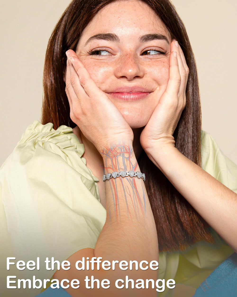Feraco solid copper bracelet, 99.99% pure for durability and comfort