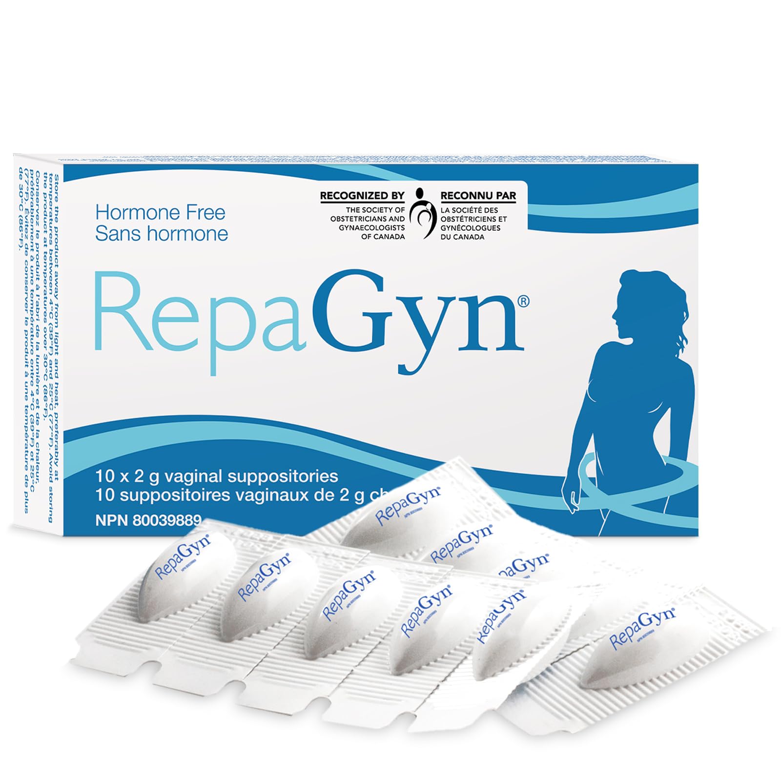 FeraMAX RepaGyn packaging box for discreet storage and quick reference