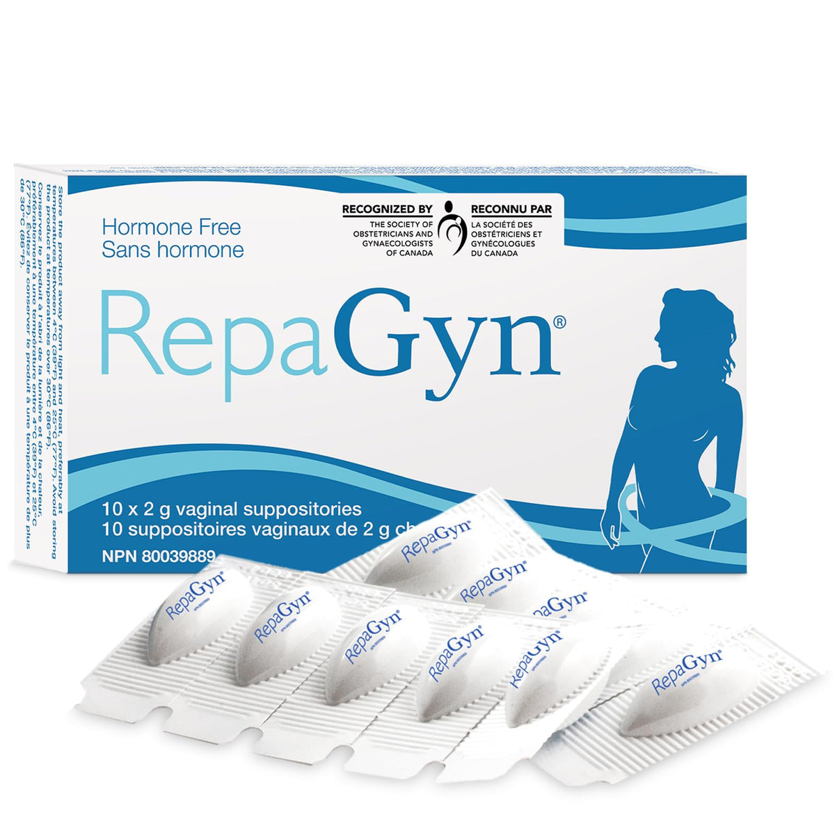 FeraMAX RepaGyn packaging box for discreet storage and quick reference