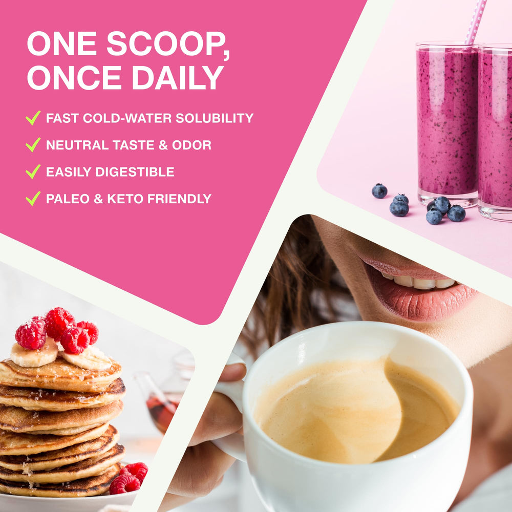 Fernes Advanced Collagen bottle label closeup showcasing purity and ingredients