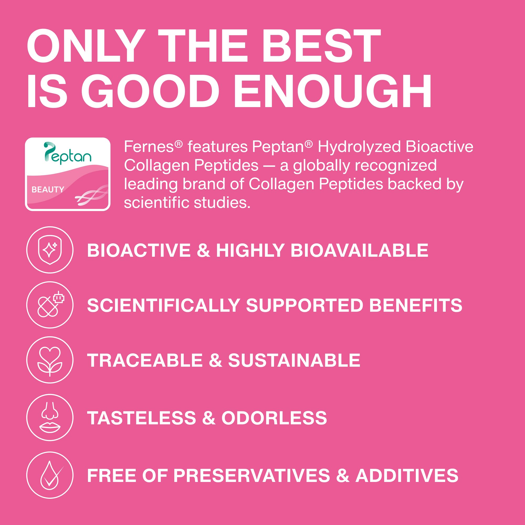 Fernes Advanced Collagen in smoothie highlighting convenient daily routine