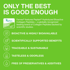 Fernes collagen powder in smoothie, a simple morning protein boost.