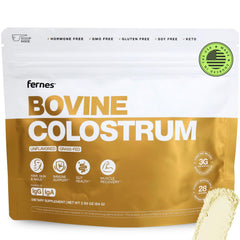 Fernes grass-fed bovine colostrum powder from first-day milking for daily use