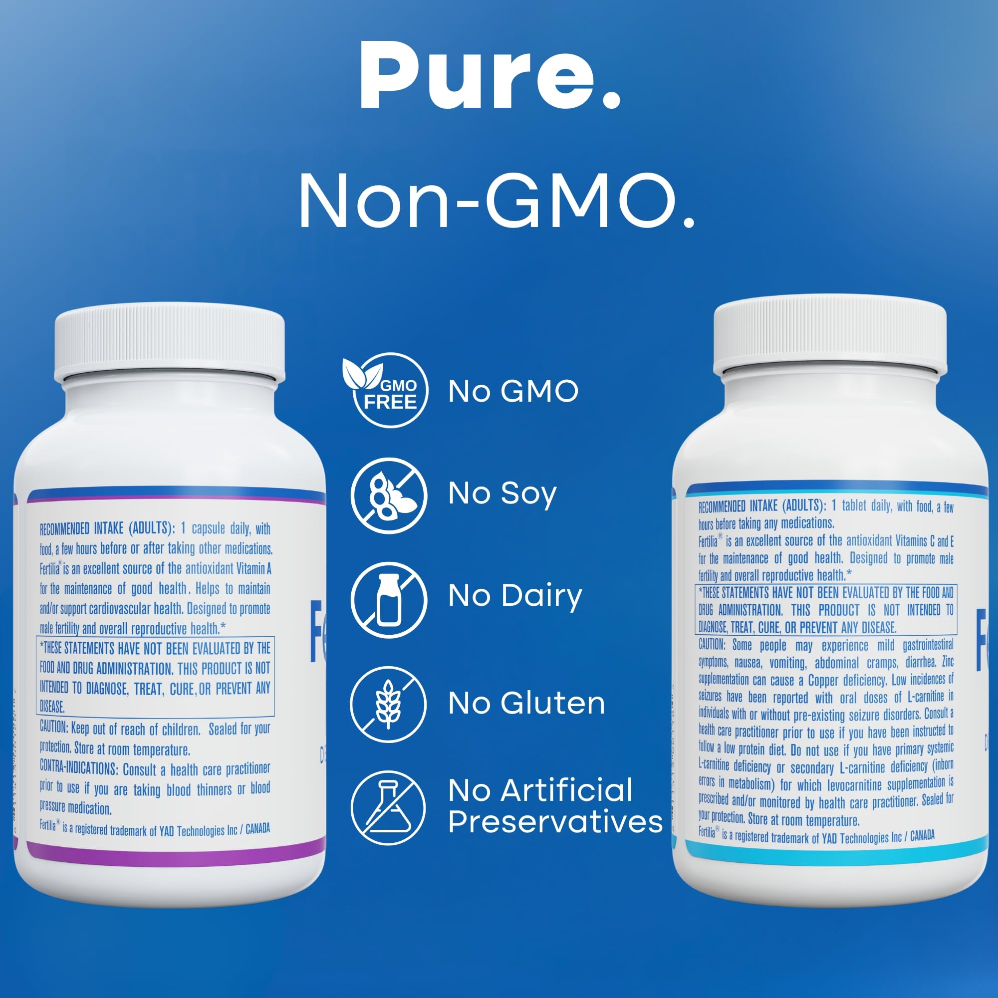 Fertilia bundle packaging emphasizes the dual formula in one order.